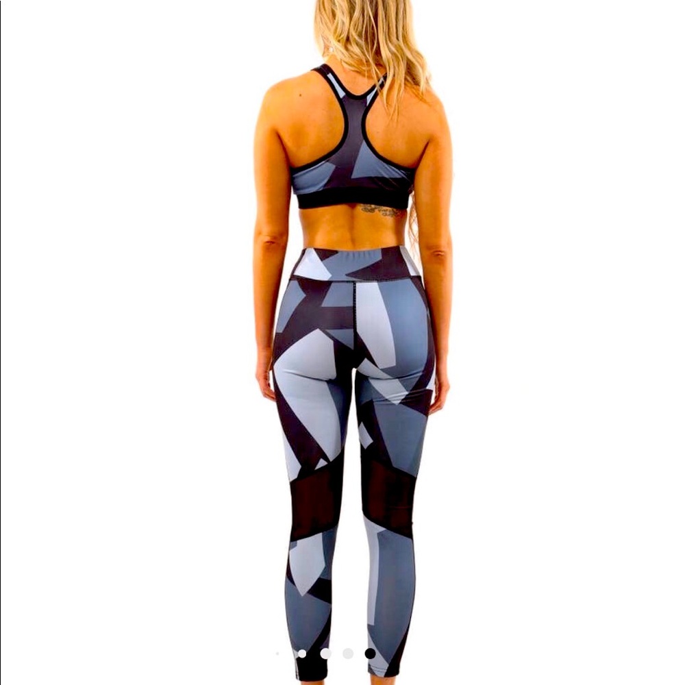 Bondi Leggings Black/Grey - Large